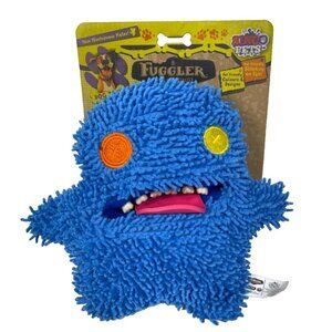 Fuggler Funny Ugly Monsters OOGA BOOGAH Dog Toy Crinkle & Squeak Blue